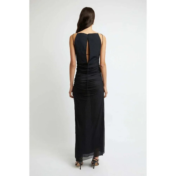 CHRISTOPHER ESBER Chlorophyte Ore Gown in Black 0 New Womens sheer Long Dress - Picture 11 of 13